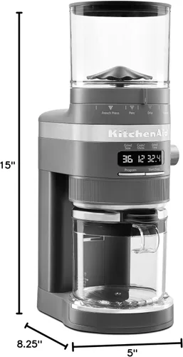 Vista 8 de KitchenAid Molinillo de café de rebabas - KCG8433 - Gris carbón mate