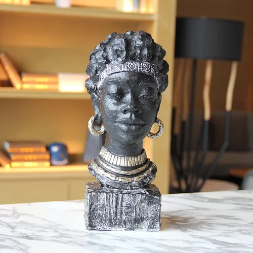 Vista 4 de Leekung Estatuas de mujeres africanas y estatuas de mujeres africanas