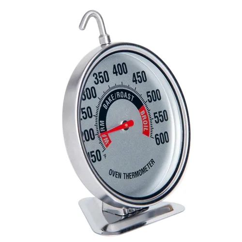 Vista 4 de Extra grande termómetro de horno de 3" con dial de fácil lectura Medidor de temperatura preciso de 150-600°F para cocina, horneado, parrilla