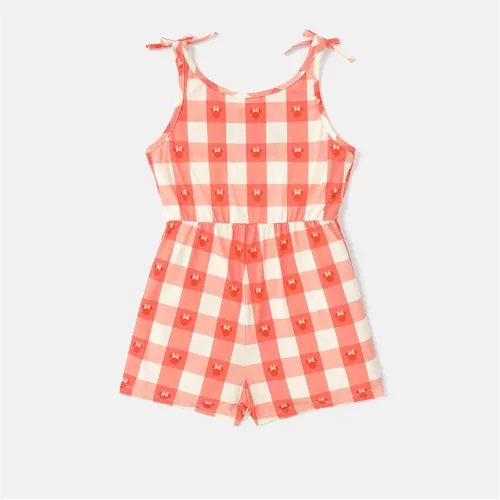 Vista 5 de Disney Ropa de verano para niña pequeña, mameluco floral, overol de verano para bebés