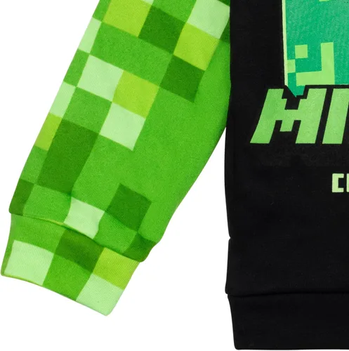 Vista 6 de Minecraft Sudadera con capucha de forro polar para niños pequeños a niños grandes (4-18-20)