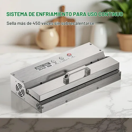 Vista 7 de MAGIC SEAL Sellador al vacío comercial de 16 pulgadas, máquina de envasado al vacío automática construida de acero inoxidable 304