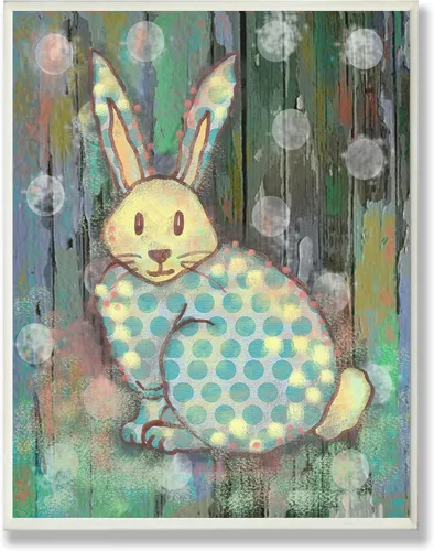 Vista 13 de Stupell Industries Arte de pared enmarcado gris de conejo del bosque envejecido, 11 x 14 pulgadas, diseño por la artista Reesa Qualia