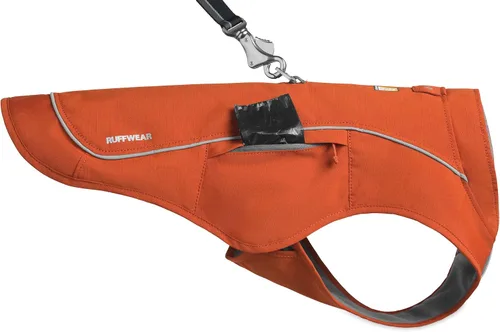 Vista 7 de Ruffwear, Combo de arnés y chaqueta Overcoat Fuse para perros, Naranja Canyonlands, Mediano Púrpura (Purple Sage)