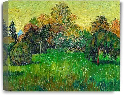 Vista 98 de IPIC - Campo de trigo con cuervos, reproducción artística de Vincent Van Gogh. Lienzo de giclée para decoración del hogar 10#F (20 x 16)