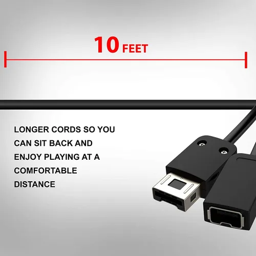 Vista 5 de Ortz Extension Cable for SNESNES Classic Controller 3M10ft Compatible With Nintendo SNESNES Classic Mini Controller, Wii and Wii U