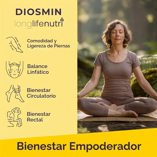 Vista 4 de Diosmin Fórmula avanzada de 1000 mg – 240 cápsulas para apoyo de salud circulatoria, suministro de 4 meses, sin OMG, fabricado en Estados Unidos