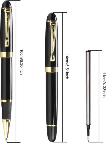 Vista 7 de YIVONKA Bolígrafos de lujo, bonito bolígrafo, el mejor regalo para hombres, bolígrafos profesionales de oficina ejecutiva, caja de regalo, bolígrafo