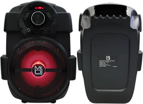 Vista 7 de Mr. Dj PSE65BT Altavoz activo portátil de 6.5 pulgadas con batería recargable 1000W P.M.P.O., 1