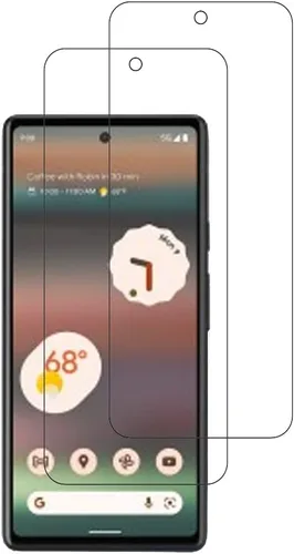 Vista 4 de [Paquete de 2] Protector de pantalla de vidrio templado de alta transparencia Protector de Frontier para Google Pixel 6a 2022