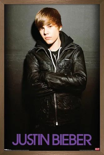 Vista 12 de Trends International Justin Bieber - Póster de pared de amor, 14.725 x 22.375 pulgadas, versión enmarcada de madera de granero
