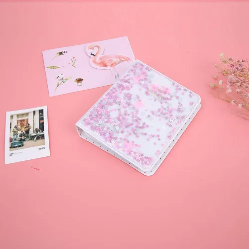 Vista 6 de Quicksand Beads - Mini álbum de fotos de 3 pulgadas con 64 bolsillos para fotos de cámara, mini álbum de fotos, fotos, libros, accesorios portátiles