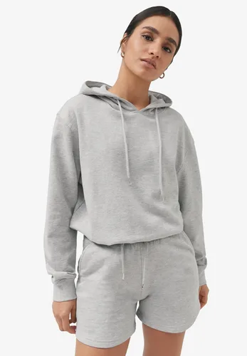 Vista 5 de ellos Pantalón corto de forro polar de talla grande para mujer con cordón en la cintura