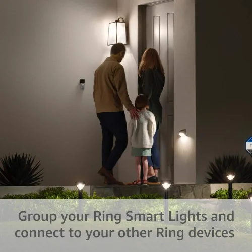 Vista 5 de Luz LED inteligente Ring A19: ahorra energía con sus 800 lúmenes de luz blanca y compatible con Amazon Sidewalk (blanco)