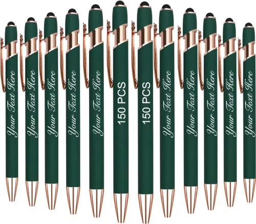 Vista 21 de 10 bolígrafos personalizados con nombre y texto para mujeres y hombres, bolígrafos personalizados con grabado gratis, regalos para negocios