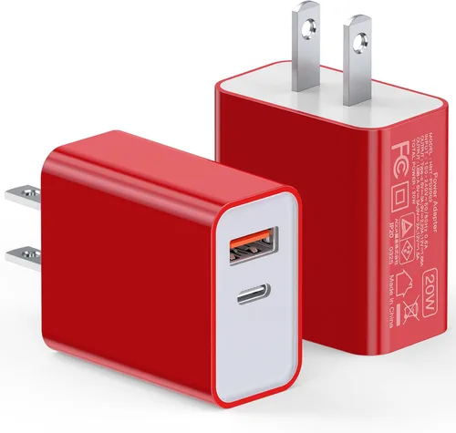Vista 14 de Cargador de pared USB C de 20 W para iPhone 17/16/15/14/13/13 Mini/13 Pro Max/12/12 Pro/12 Pro Max Cube, paquete de 2 unidades de doble puerto