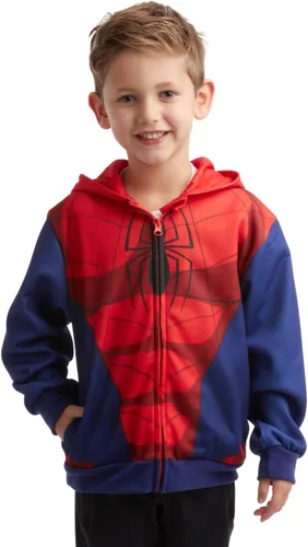 Vista 3 de Marvel Avengers Boys' Sweatshirt - Spidey, Spider-Man, Venom, Hulk - Cosplay Hoodie Sweatshirt for Boys (3T-12)