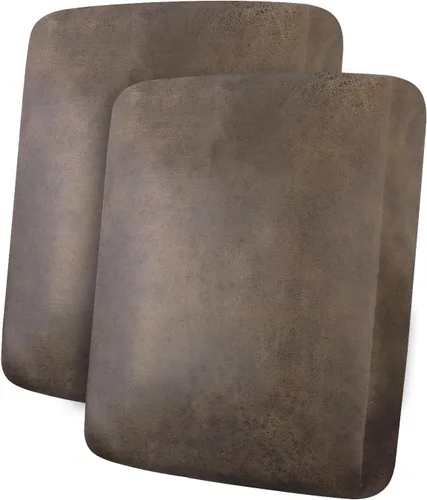 Vista 115 de ANARACHON Fundas de cojín de sofá con aspecto de cuero, juego de fundas de asiento de sofá, protector de muebles para sillón seccional, sofá biplaza