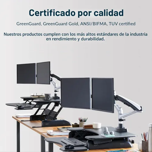Vista 6 de Varidesk – Escritorio de Pie Altura Regulable – Pro Plus 36, Negro