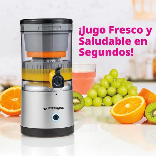 Vista 2 de Hurricane Juicer, potente máquina extractor de jugo inalámbrico, exprimidor de frutas de diseño compacto con piezas aptas para lavavajillas