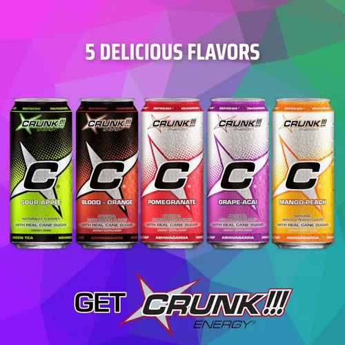 Vista 5 de CRUNK!!! Energy Granada 16oz 12pack