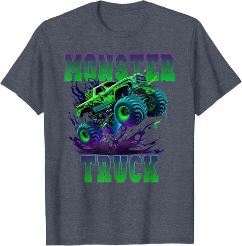 Vista 36 de Camiseta Monster Truck 4x4, Negro