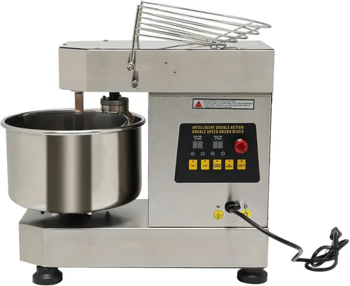 Vista 2 de Máquina de amasado de masa comercial 750 W Mezclador de masa en espiral eléctrico de alta resistencia 10.6QT Máquina mezcladora de harina de doble