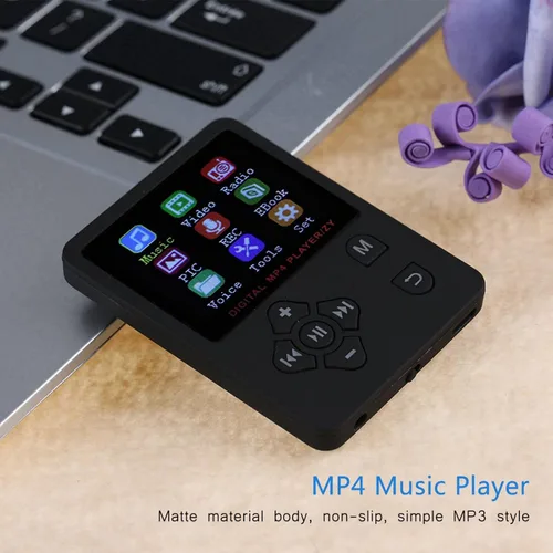 Vista 6 de Reproductor de MP3, reproductor de música portátil, tarjeta de memoria de 32G, modo multijugador para 6 a 8 horas de reproducción continua, fácil