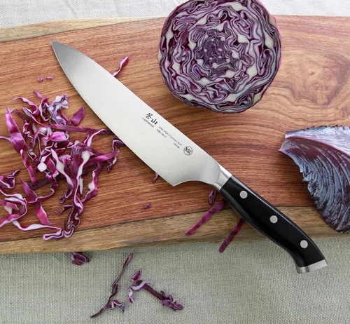 Vista 3 de Cangshan D Series 59120 Cuchillo de chef forjado de acero alemán, 8 pulgadas