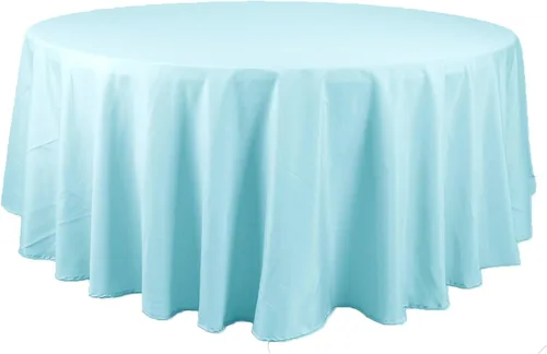 Vista 12 de BalsaCircle – Mantel redondo para bodas, de poliéster, 108 pulgadas, Manzana Verde (Apple Green)