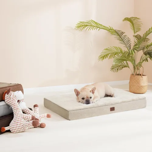 Vista 8 de EHEYCIGA Cama ortopédica de espuma viscoelástica para perros de 30 x 20 pulgadas, cama impermeable para mascotas para perros medianos, alfombrilla