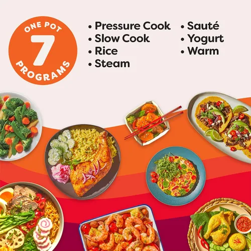 Vista 5 de Instant Pot IP-DUO60, 6cuartos/1000W - Olla a presión multifunción 7 en 1, Acero inoxidable y negro