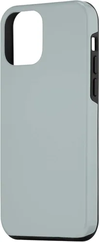 Vista 2 de iPhone 12 mini simple elegante color sólido luz polvo azul hielo caso