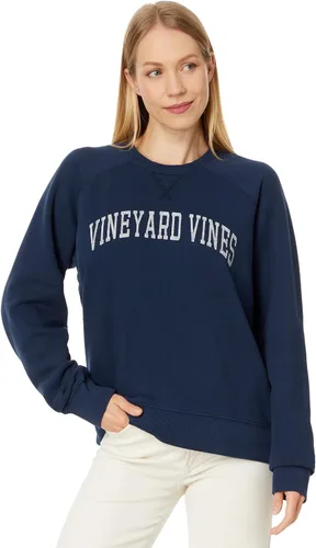 Vista 3 de Vineyard Vines, Mujeres, Sudadera Gráfica de Cuello Redondo de Franela Palm Beach