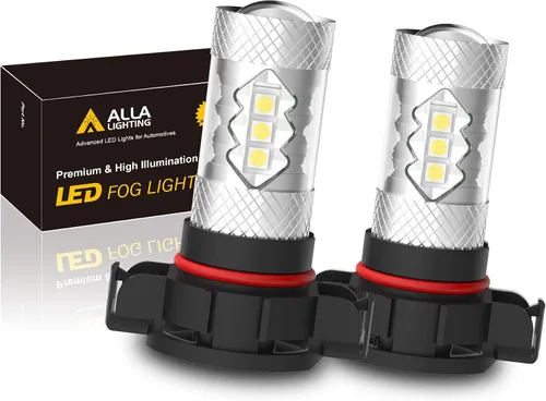 Vista 6 de Neblineros LED de repuesto de la marca Alla Lighting, 3030 SMD, luz amarilla