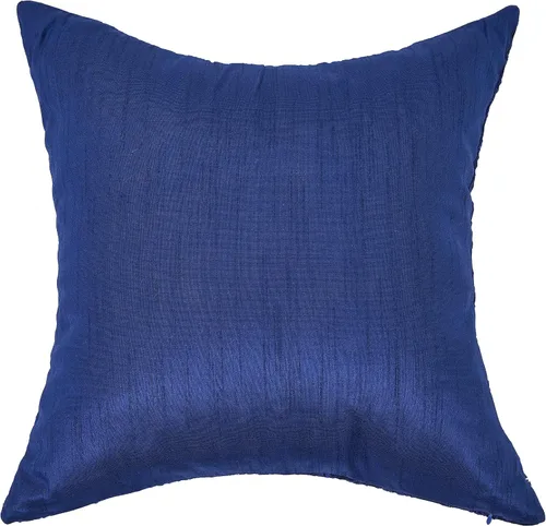 Vista 9 de Almohada decorativa azul hecha a mano para sofá, funda de almohada pintuck, fundas de almohada abstractas azules, paquete de 2 fundas de almohada