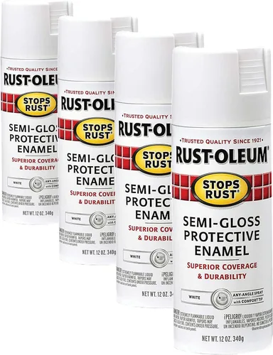 Vista 34 de Rust-Oleum 7776830 - Pintura en aerosol para prevención del óxido, 12 onzas, negro plano