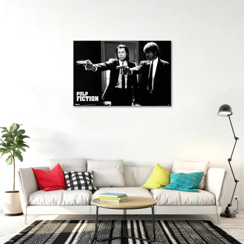 Vista 3 de POSTER STOP ONLINE Pulp Fiction - Póster de película (Vincent & Jules - Guns) (tamaño: 36" x 24")