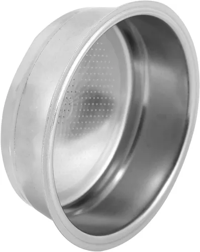 Vista 3 de Filtro de café de acero inoxidable, 2.008 in de una sola capa de acero inoxidable para máquina de café, filtro de filtro apto para DeLonghi, filtro