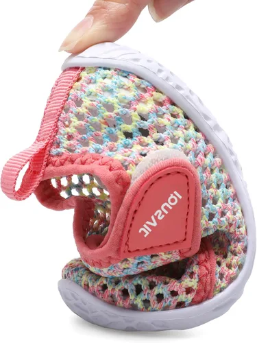 Vista 5 de JIASUQI Zapatos de agua para bebés, niños y niñas, para natación, piscina, playa, caminar, zapatos deportivos