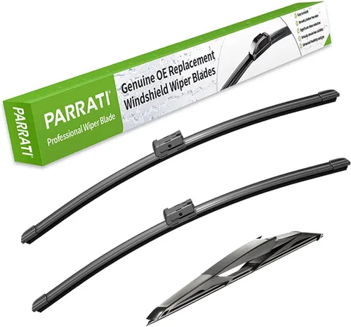 Vista 21 de PARRATI® - Limpiaparabrisas de repuesto de alto rendimiento con escobillas para parte trasera, para Jeep Wrangler 2007-2017 y Wrangler JK 2018