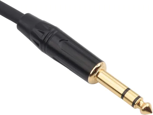 Vista 4 de Cable de 1/4 Pulgada TRS a XLR Macho de Señal Equilibrada - Cable de Conexión de 1/4 Pulgada a XLR - 3.3 Pies