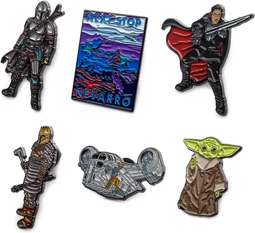 Vista 5 de STAR WARS Nevarro - Pin de solapa para hombre, multicolor, Nevarro EE. UU