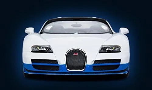 Vista 4 de Radio Control remoto 1/14 Bugatti Veyron 16.4 Grand Sport Vitesse con licencia RC Model Car (blanco/azul)