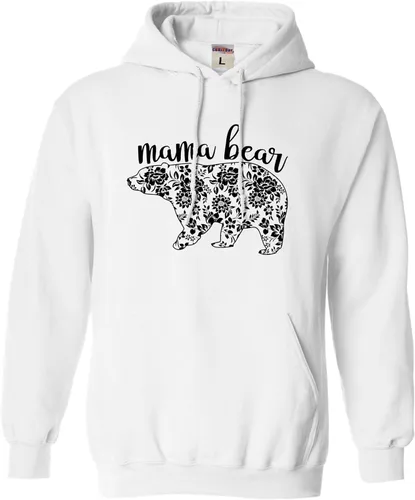 Vista 2 de Go All Out Sudadera con capucha para el día de la madre para hombre y mujer con diseño de flores