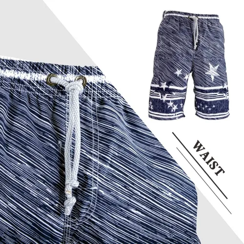 Vista 4 de PREFER TO LIFE Pantalones cortos para hombre, secado rápido, traje de baño para playa, fiesta de vacaciones, bermudas, natación, pantalones grandes