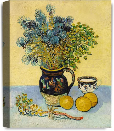 Vista 29 de IPIC - Campo de trigo con cuervos, reproducción artística de Vincent Van Gogh. Lienzo de giclée para decoración del hogar 10#F (20 x 16)
