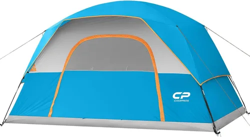 Vista 17 de CAMPROS CP Camping Tent 2/4/6 Person, Waterproof Windproof Double Layer Dome Tent, Easy Setup with Large Mesh Windows & Wide Door for Outdoor