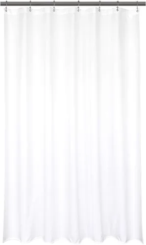 Vista 19 de Barossa Design - Cortina de ducha de tela impermeable para cabina de microfibra de calidad hotelera, 32" de ancho x 72" de alto, lavable a máquina