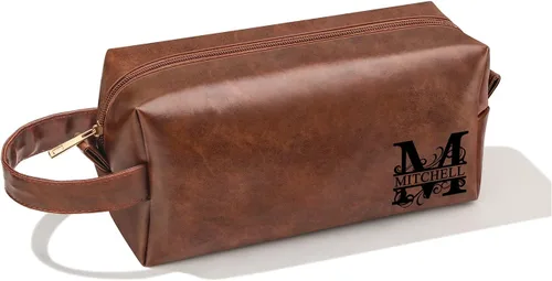 Vista 61 de Bolsa de Aseo Personalizada con Nombre Regalos para Hombres, Aniversario Navidad San Valentín Día del Padre Cumpleaños Regalos para Esposo Papá